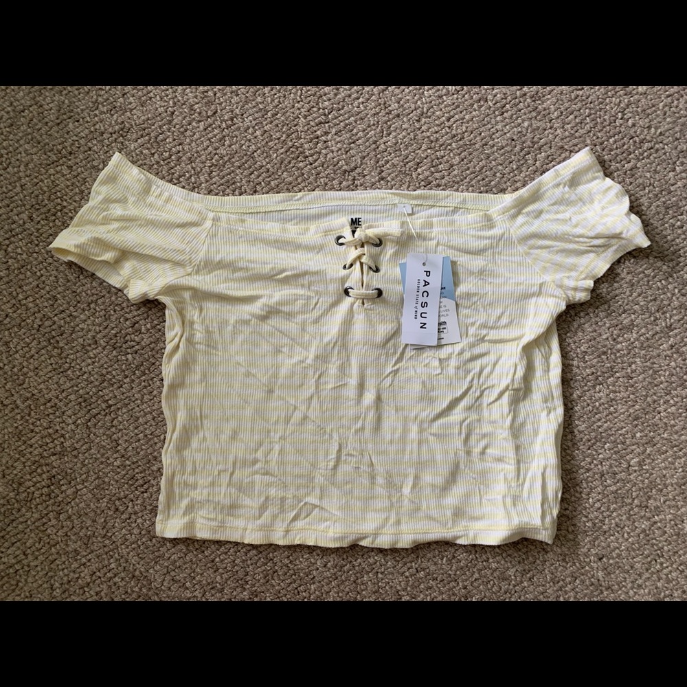 Pac Sun Striped Cropped Top